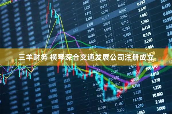 三羊财务 横琴深合交通发展公司注册成立